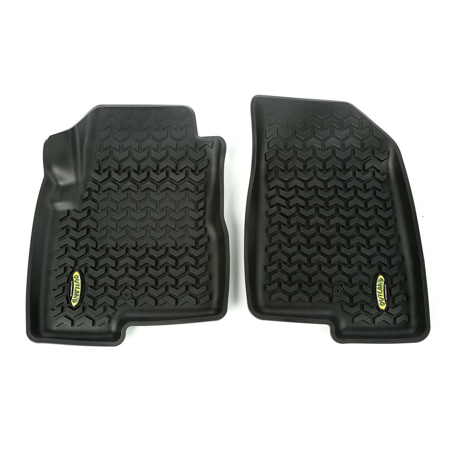 Tapis de sol tout terrain noirs avant pour Jeep Compass et Patriot 2007-2017