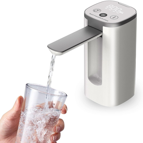 Portable Water Dispenser for 5 Gal Bottle – USB Rechargeable, Foldable Pump
