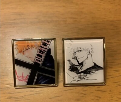 BLEACH EX AUSSTELLUNG Pins Pin Anstecker 2er Set Ichigo Kurosaki Japan 1inch ...