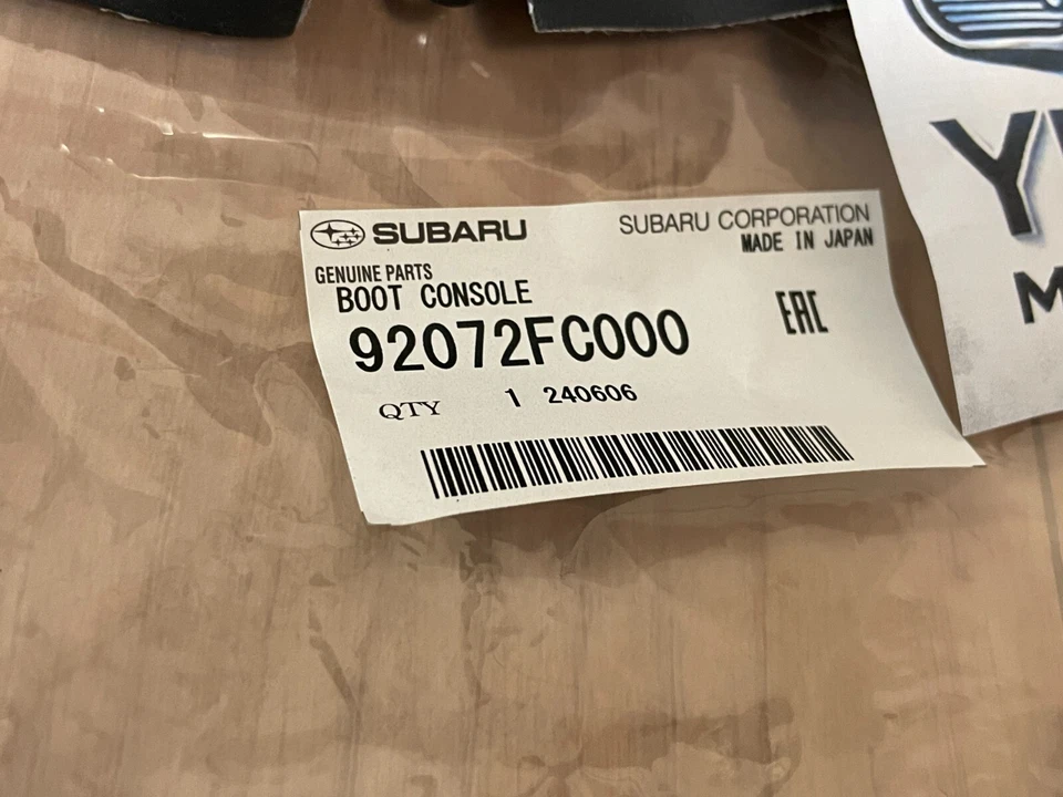 Subaru Genuine Impreza WRX GC8 GF8 Forester SF Black Leather Shift Boot OEM JDM Foto 3 de 4