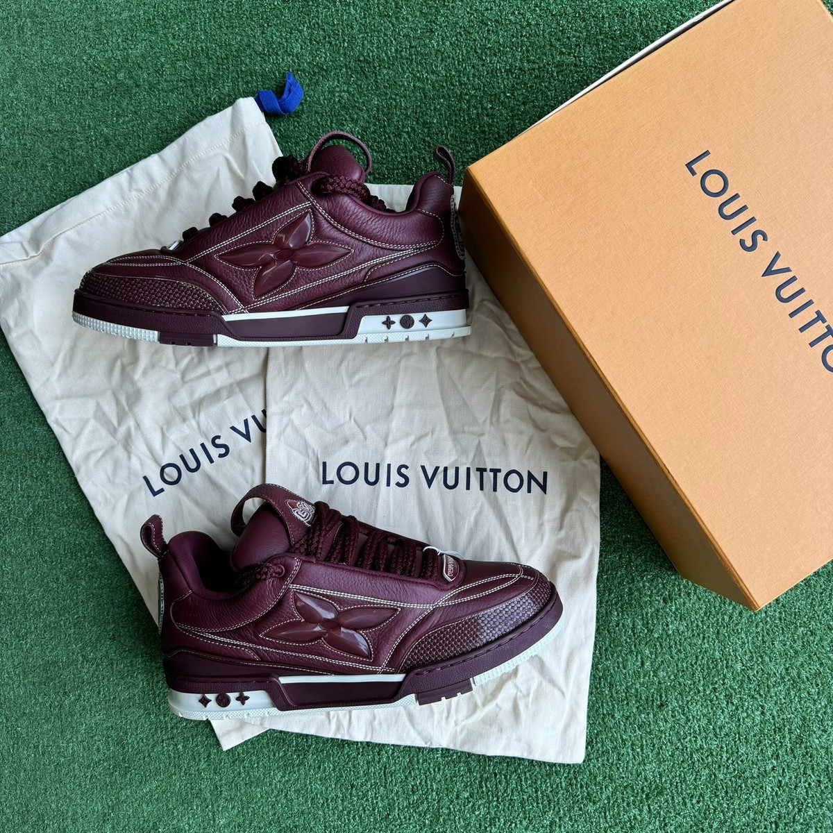 100% Authentic Louis Vuitton Bordeaux Skate Sneakers LV 10.5 100% Authentic Louis Vuitton Bordeaux Skate Sneakers LV 10.5