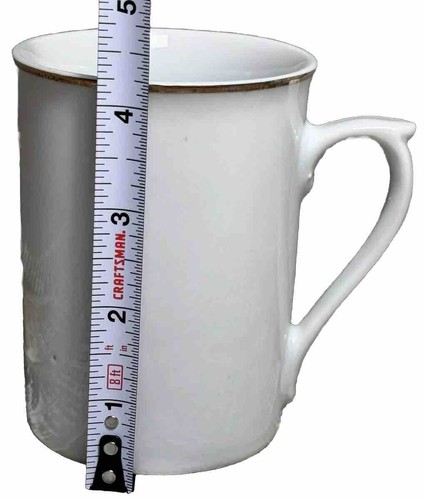 Gibson Designs Gold Band Mug Cup White Simple Plain Undecorated 2008 - Picture 6 of 8