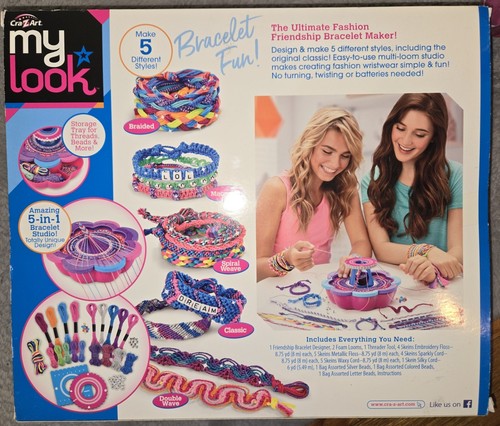 Cra-Z-Art My Look 6-in-1 Friendship Bracelet Studio Design & Personalize Beads - Picture 2 of 2