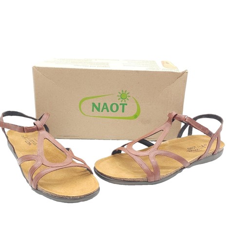 Naot Mens Leather Lappland Sandals Size 44 Sz 11-11.5 Brown 