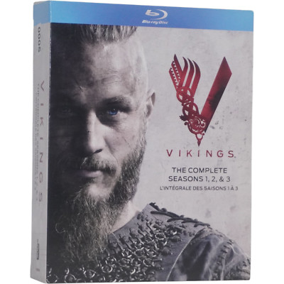 Vikings Seasons 1 2 3 Blu-ray 2016 9-Disc Set Canadian E-one Historical
