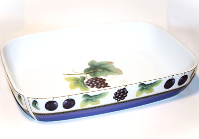 Mikasa Fruit Odyssey Rectangle Baker SL 141/519 Fine China Casserole Portugal