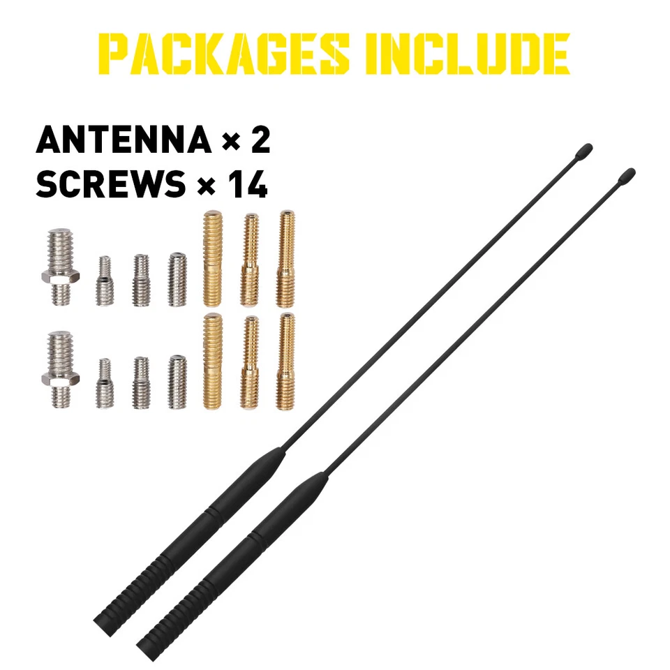 Antena de motocicleta 2 piezas para Harley Davidson Touring Road King Electra Glide Foto 3 de 4