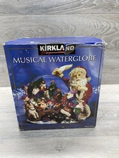 KIRKLAND SIGNATURE COSTCO 109619 MUSICAL SNOW GLOBE NATIVITY (See Notes)