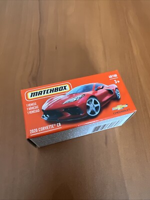 Matchbox Power Grabs Box 2020 Chevy Chevrolet Corvette C8 Red Sports Vehicle