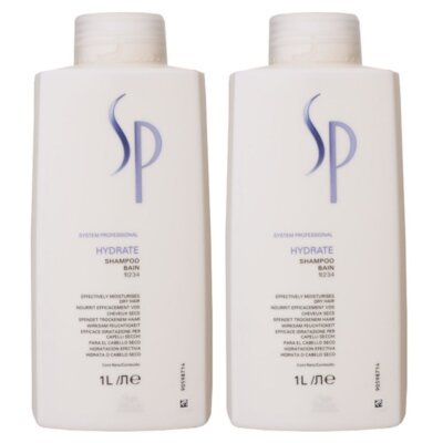 Wella SP Hydrate Shampoo 2 x 1000 ml  für normales trockenes Haar Set