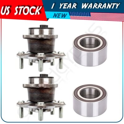 Front & Rear Left Right 4X Wheel Bearing Hub For Mitsubishi Lancer 2008-2015 FWD