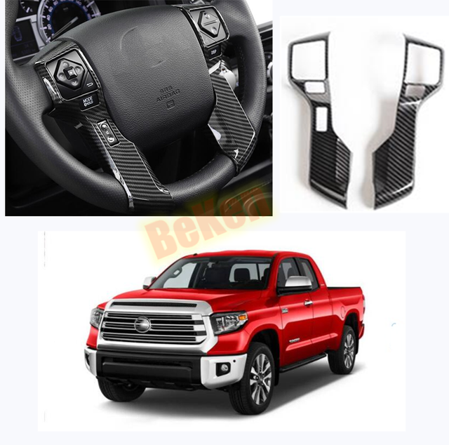 FOR 2014-2020 TOYOTA TUNDRA carbon fiber ABS Interior Steering wheel