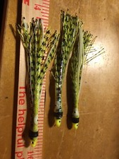 High Percentage Salmon Trolling Fly 4” Skinny Dip Silicone  Unrigged Pack Of 3