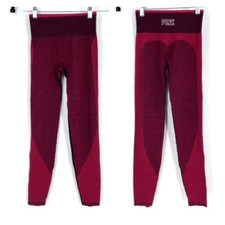 PINK Victoria's Secret Women's Seamless Mid-Rise Two-Tone Legging Red Size XS