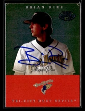 Brian Rike signed auto 2007 TriStar Prospects Plus #20 card