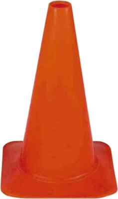 PRO-SAFE Fluorescent Orange Sport Cone: 18'' High, 12'' Square Base, 2.5 lb Weight