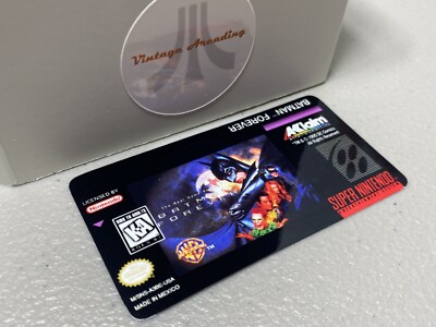 Batman Forever (SNES) Super Nintendo Replacement Game Label