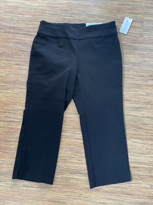 NWT Christopher Banks CAPRI Shaped Fit MID Perfect Signature Slimming Black 