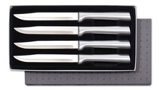 Rada Steak Knives S55 4pc gift box set Non Serrated sharp USA made cutlery Grill