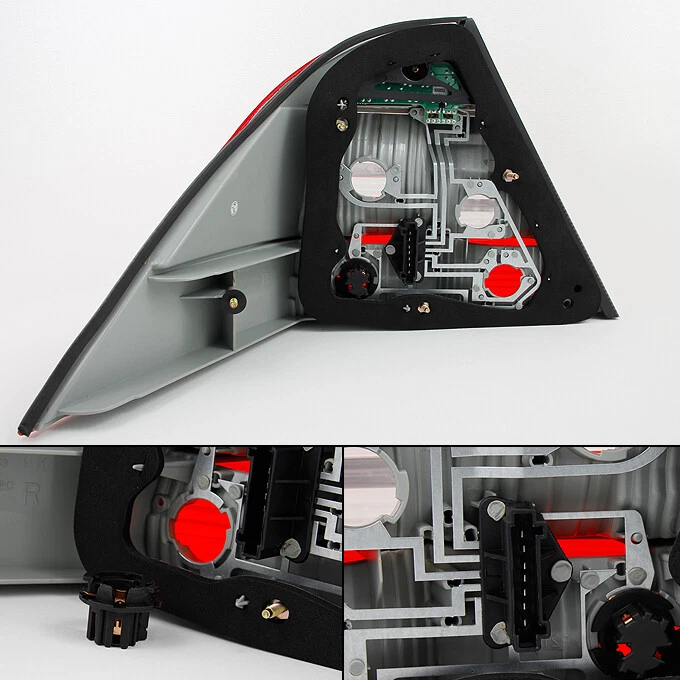 Lâmpadas de freio traseiras traseiras vermelhas claras Fit 00-05 Benz S-Class W220 S320 S350 - Imagem 2 de 4