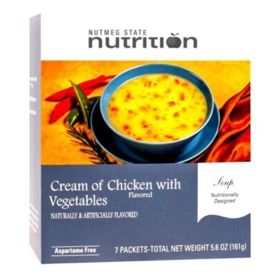 DIET PROTEIN TO GO DPTG Cream of Chicken with Vegetables Soup - For Diet and Weight Loss (Robard)