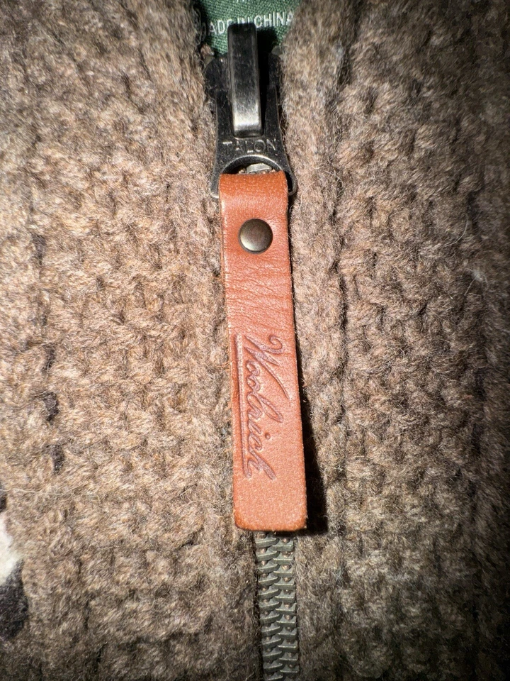 Woolrich Brown Wool Knit Cowichan Sweater Mens Medium - Image 3 of 4