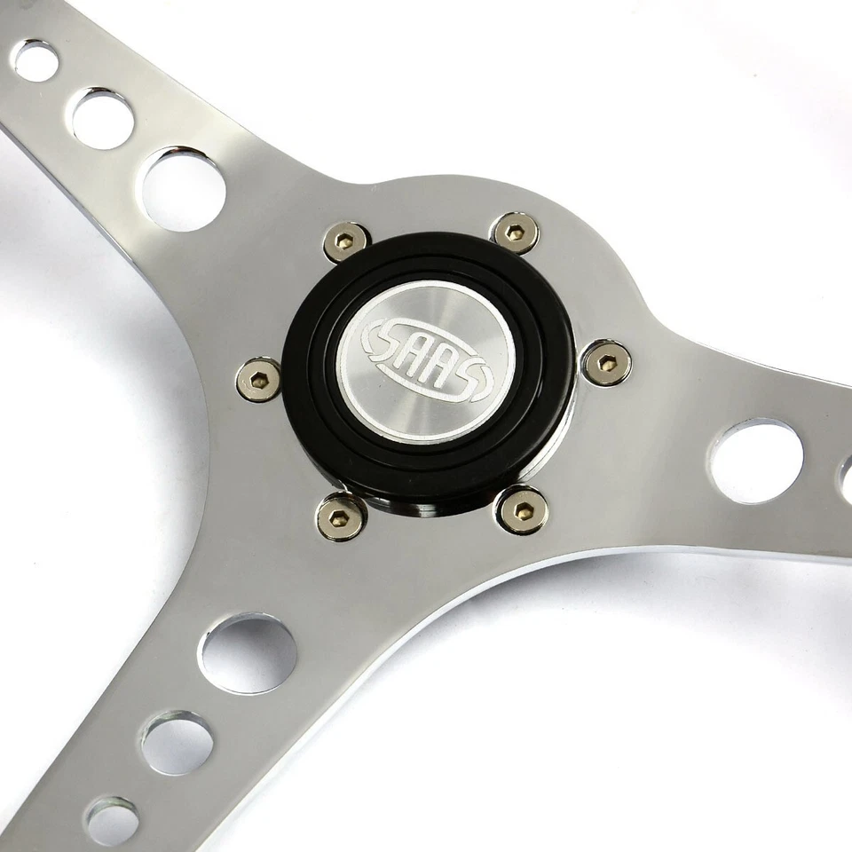 Kit de volante y jefe deportivo de grano de madera SAAS 14" para Ford Falcon XY 1970-72 Foto 4 de 4