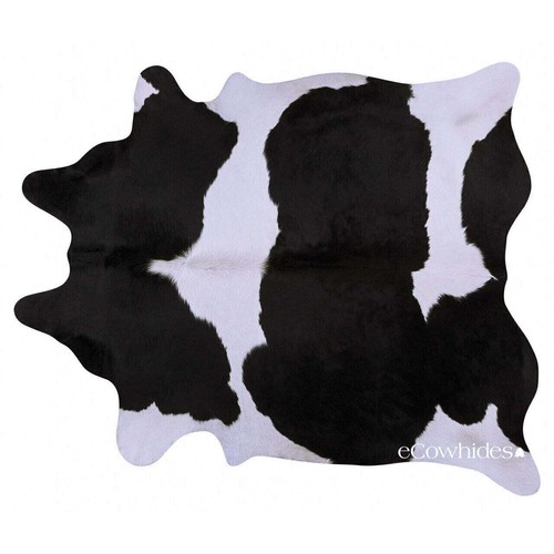 Black and White Brazilian Cowhide Rug: LARGE - Picture 2 of 8