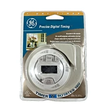 NEW OLD STOCK  Sealed Precise Digital Timer By GE 7 Day Timer ROTATES 180*