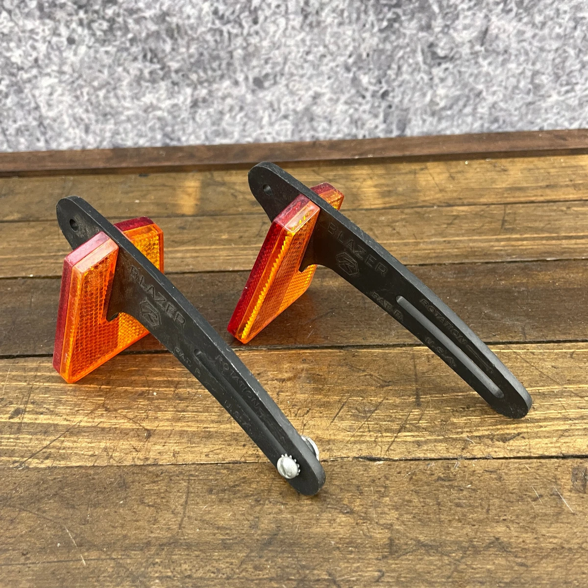 Mag Wheel Reflector Blazer RB-2018 Old School BMX Set Amber Red