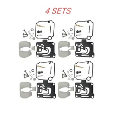 4Sets Carburetor Rebuild Kit for Yamaha F50-T50hp 4 Stroke 01-04 62Y-W0093-11-00