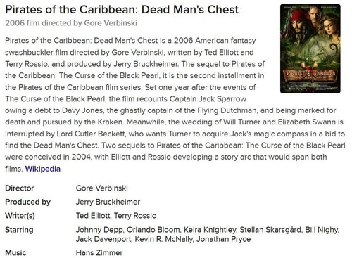 Pirates of the Caribbean: Dead Man's Chest (DVD,2006,2-Disc,Widescreen) DISNEY - 第 8/23 張圖片