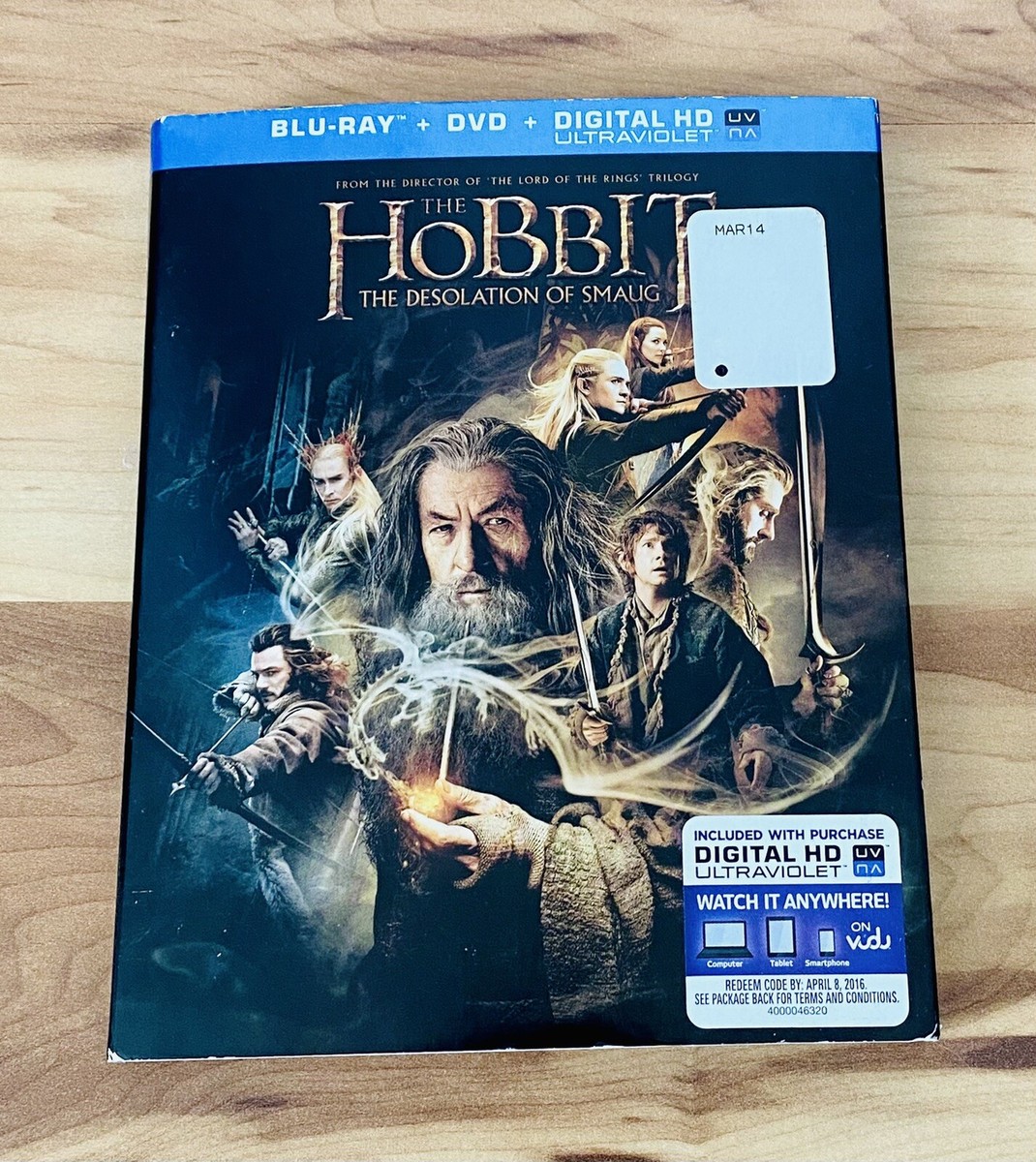 Hobbiten The Desolation Of Smaug Blu Ray Cover The Hobbit