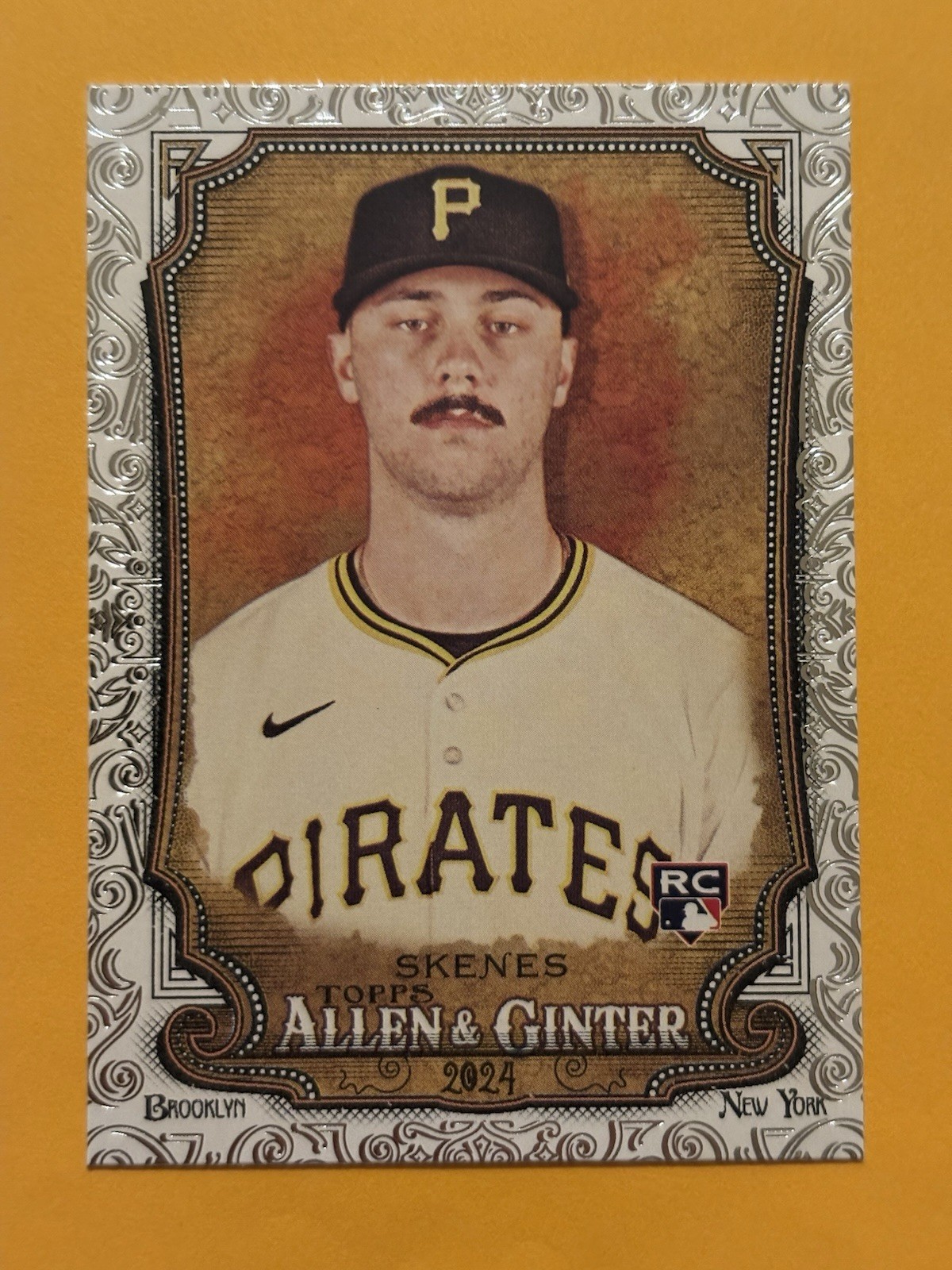 PAUL SKENES (FILIGREE FOIL SSP) ROOKIE 2024 Topps Allen & Ginter #282 Filagree