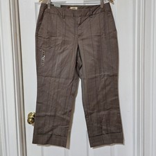 NWT Gap Women's Cropped Favorite Trouser Regular Gray Pull On Pants Size 10