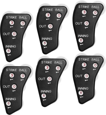 Baseball Umpire Clicker Counter Indicator for Tracking Balls Strikes Outs