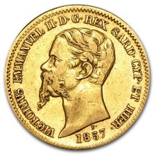 Sardinia Gold 20 Lire Avg Circ (Random)