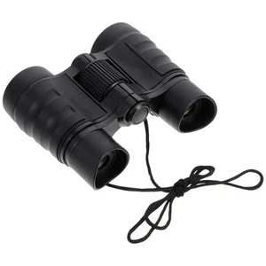 1 Jumelles pour enfants 4x30 Compact en plastique durable noir pour l'affichage extérieur