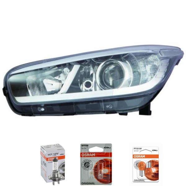 Halogen Scheinwerfer Links H7/H7/H7 FüR KIA Cee'd Pro Inklusive Lampen-image