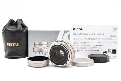 [Almost Unused] SMC PENTAX-FA 43mm f/1.9 Limited Silver Lens From JAPAN