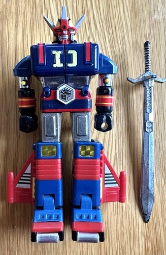 BANDAI RARE GODAIKIN DAIDENJIN DENJIN ROBOT WITH WEAPON Transforms 1984 Vintage