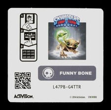 Funny Bone Skylanders Trap Team 2014 Activision Sticker