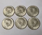 Six (6) 1964 Kennedy Half Dollars | 90% Silver