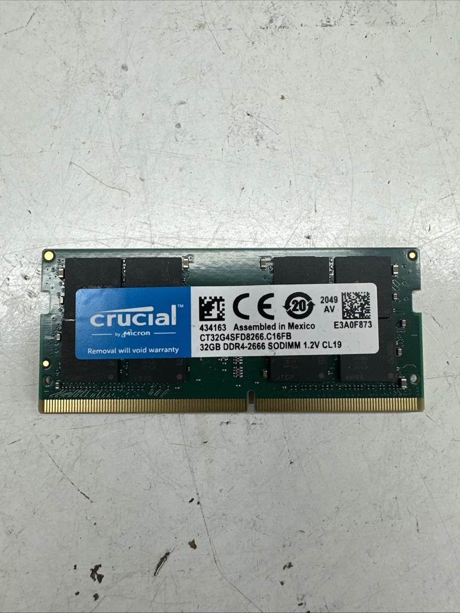 Crucial Computer Memory (RAM) 32GB Total Capacity for sale | eBay