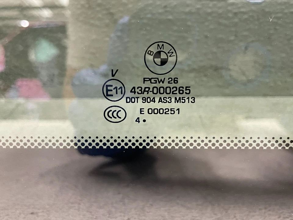 15-18 BMW X5 M F85 Rear Overhead Panoramic Sunroof Roof Window Glass 1621 OEM - Image 2 of 4