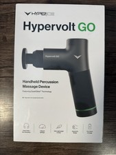 Hyperice Hypervolt GO Black Handheld Percussion Massage Gun Device NEW SEALED