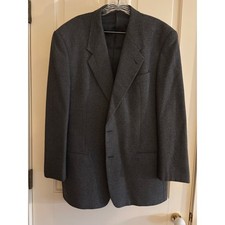 Vintage Giorgio Armani Saks Fifth Avenue Mani Mens Grey Blazer Coat Italy 42R
