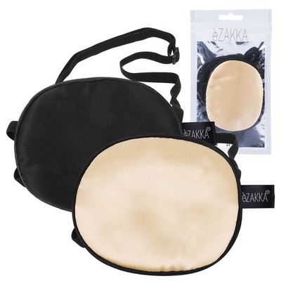 Eye Patches for Adults Kids, 2 Pieces Silk Elastic Eyepatch for Lazy Eye Ambl...