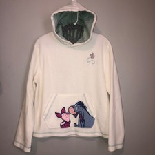 Vintage Pooh 100 acre collection fleece hoodie sweatshirt eeyore piglet winnie