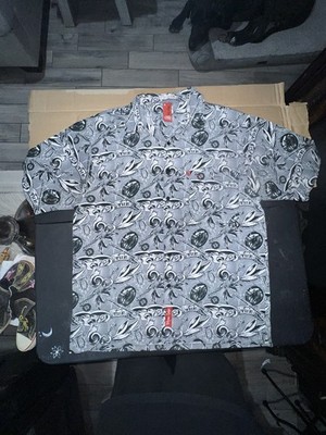 Vintage Marc Ecko Unltd Rhino Money-Themed Short-sleeve Button-up Shirt Men s L
